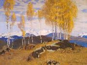Adrian Scott Stokes Autumn in the Mountains oil